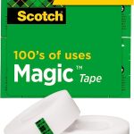 Scotch Magic Tape, 12 Rolls, Numerous Applications, Invisible, Engineered for Repairing, 3/4 x 1000 Inches, Boxed (810K12)